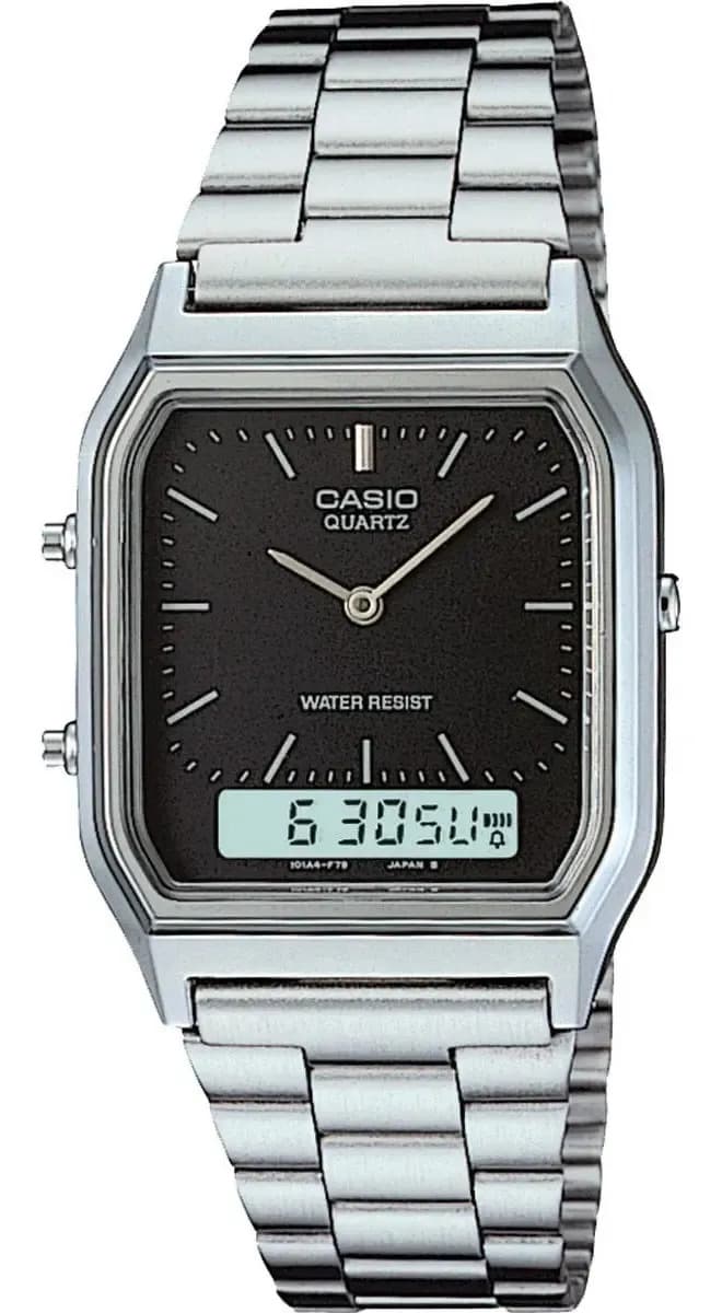 Relógio Casio Vintage AQ-230A Prata