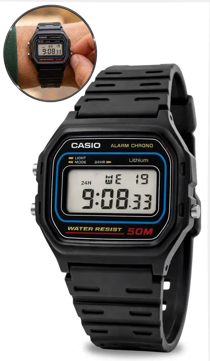 Relógio Casio Digital W-59-1VQ Preto