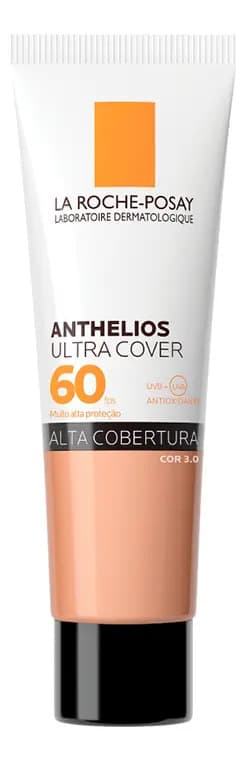 Protetor Solar Facial com Cor Anthelios Ultra Cover FPS 60 Cor 3.0
