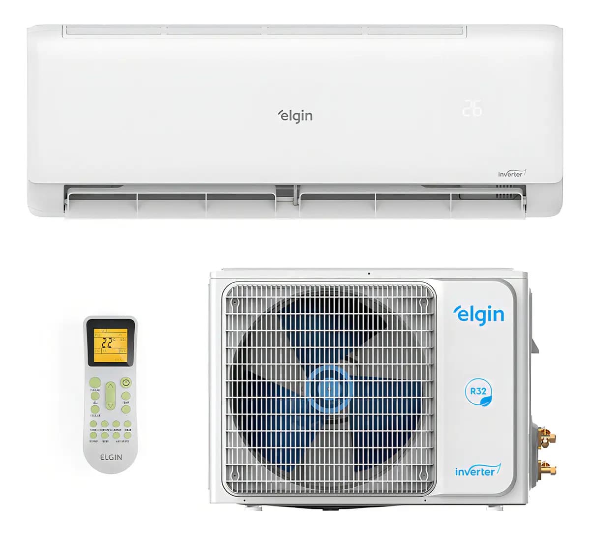 Ar-condicionado Elgin Eco Inverter II 12.000 BTUs Frio Wi-Fi